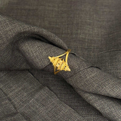 خاتم حب الهيل عيار 21 