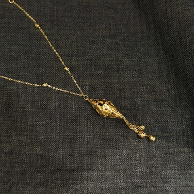 قلادة حب الهيل عيار 21